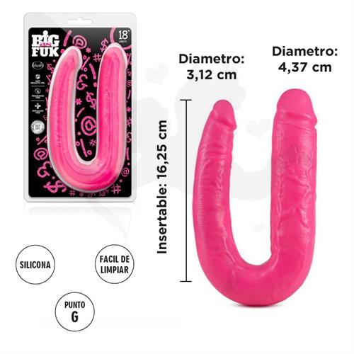 Dildo de dos puntas con 46 centimetros de largo