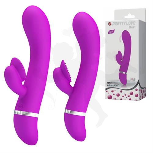 Vibrador 2 motores con masajeador de clitoris